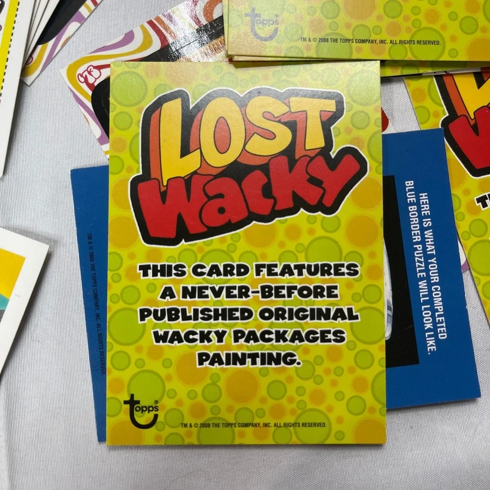 Topps‎ Wacky Packages 2008 Series 1 Trading Card Sticker Lot Lost Wacky Parody